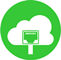 computer cloud network icon