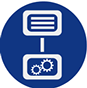 icon of computer and cogs